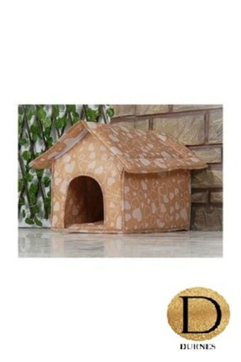 Durnes Kare İç Mekan Kedi Evi Bej