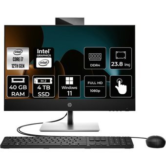 Hp ProOne 440 G9 6D395EAPN390 Dahili UHD Graphics Intel Core i7 12700T 40 GB Ram 4 TB SSD 23.8 inç Full HD Windows 11 Home Dokunmatik All In One Bilgisayar