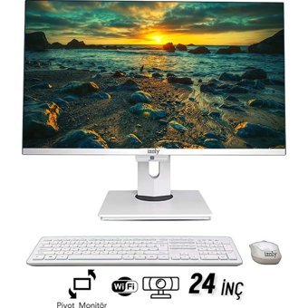 İzoly P502 Dahili UHD Graphics Intel Core i5 10400 8 GB Ram 512 GB SSD 24 inç Full HD Freedos All In One Bilgisayar