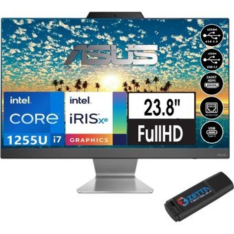 Asus A3402WBAK BPC006MW09 Dahili Iris Xe Graphics Intel Core i7 1255U 32 GB Ram 2 TB SSD 23.8 inç Full HD Windows 11 Pro All In One Bilgisayar + Zetta Flash Bellek