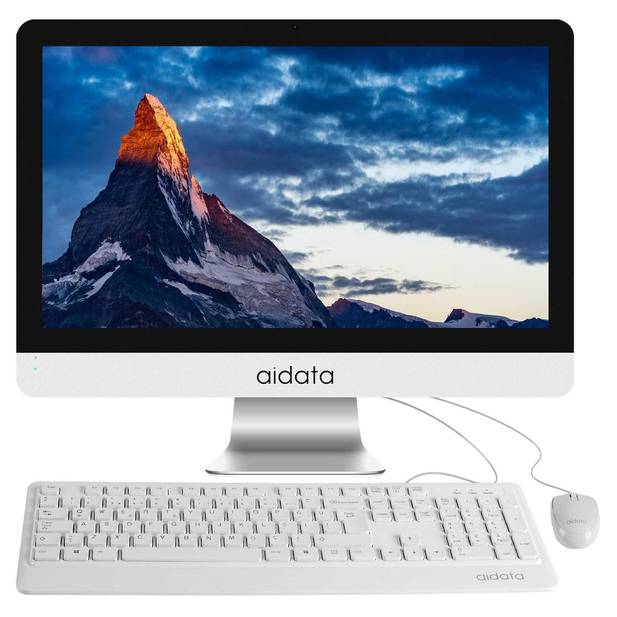 Aidata A24 10400-23825600X Dahili UHD Graphics Intel Core i5 10400 8 GB Ram 256 GB SSD 23.6 inç Full HD Freedos All In One Bilgisayar
