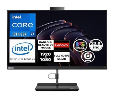 Lenovo ThinkCentre Neo 30A 24 G4 12K0A05CTR028 Dahili UHD Graphics Intel Core i7 13620H 32 GB Ram 4 TB SSD 23.8 inç Full HD Windows 11 Pro All In One Bilgisayar
