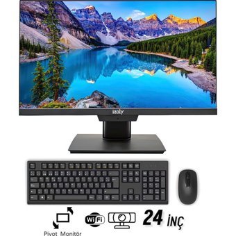 İzoly P706 Dahili UHD Graphics Intel Core i7 10700 8 GB Ram 256 GB SSD 24 inç Full HD Freedos All In One Bilgisayar