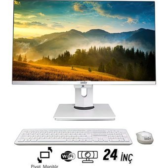 İzoly P301 Dahili UHD Graphics Intel Core i3 10100 8 GB Ram 256 GB SSD 24 inç Full HD Freedos All In One Bilgisayar