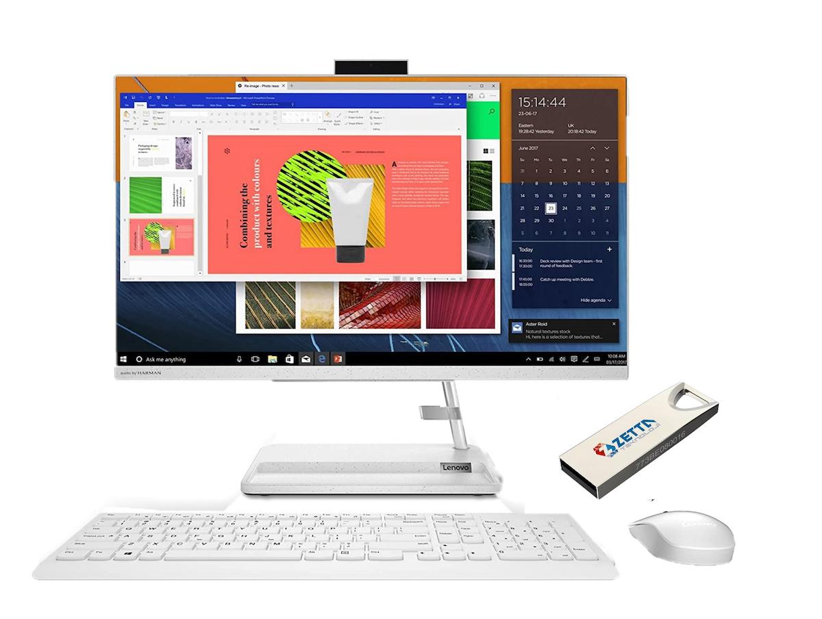 Lenovo IdeaCentre 3 AIOF0G001BGTX15 Dahili Iris Xe Graphics Intel Core i7 1165G7 64 GB Ram 1 TB SSD 23.8 inç Full HD Freedos All In One Bilgisayar + Zetta Flash Bellek