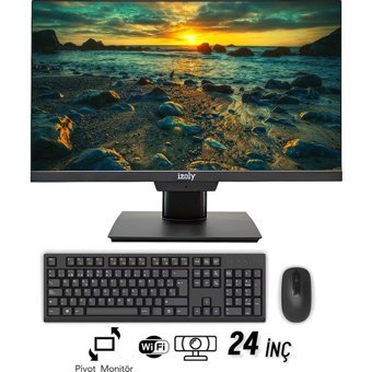 İzoly P311 Dahili UHD Graphics Intel Core i3 10100 16 GB Ram 256 GB SSD 24 inç Full HD Freedos All In One Bilgisayar