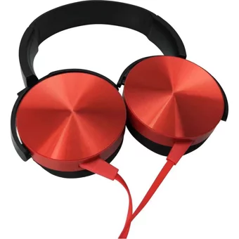 Newface Xb-450 Mikrofonlu 3.5 Mm Jak Kablolu Kulaklık Kırmızı