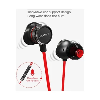 Plextone G15 Silikonlu Mikrofonlu 3.5 Mm Jak Kablolu Kulaklık Siyah