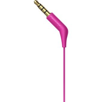 Philips Tae1105 Silikonlu Mikrofonlu 3.5 Mm Jak Kablolu Kulaklık Pembe