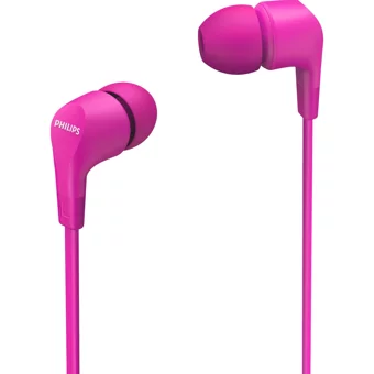 Philips Tae1105 Silikonlu Mikrofonlu 3.5 Mm Jak Kablolu Kulaklık Pembe