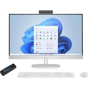 Hp 27-CR0001NT 8898B1EAW24 Dahili Iris Xe Graphics Intel Core i7 1355U 64 GB Ram 2 TB SSD 27 inç Full HD Windows 11 Home All In One Bilgisayar + Zetta Flash Bellek