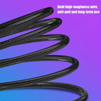 Fertiong M25 Mikrofonlu Örgülü 3.5 Mm Jak Kablolu Kulaklık Siyah
