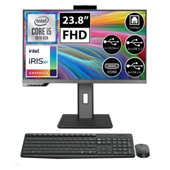 Zenon Pro 24 N51040848A8 Dahili UHD Graphics Intel Core i5 10400 32 GB Ram 1 TB + 512 GB SSD 23.8 inç Full HD Freedos All In One Bilgisayar