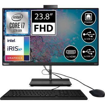 Lenovo ThinkCentre Neo 30A 12B000B0TX01 Dahili Iris Xe Graphics Intel Core i7 1260P 16 GB Ram 1 TB SSD 23.8 inç Full HD Freedos All In One Bilgisayar