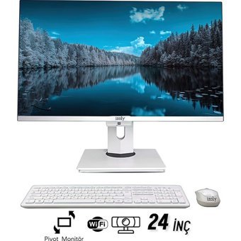 İzoly P700 Dahili UHD Graphics Intel Core i7 10700 8 GB Ram 256 GB SSD 24 inç Full HD Freedos All In One Bilgisayar