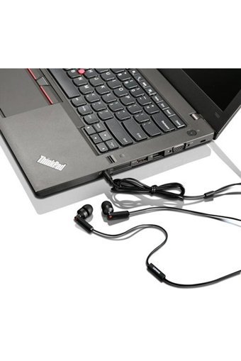 Lenovo Silikonlu Mikrofonlu 3.5 Mm Jak Kablolu Kulaklık Siyah