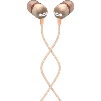 Marley Silikonlu Mikrofonlu 3.5 Mm Jak Kablolu Kulaklık Bej