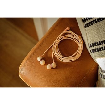 Marley Silikonlu Mikrofonlu 3.5 Mm Jak Kablolu Kulaklık Bej