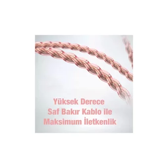 Plextone Nb3 Silikonlu Mikrofonlu Örgülü 3.5 Mm Jak Kablolu Kulaklık Pembe