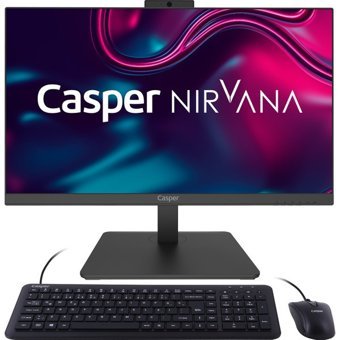 Casper Nirvana A60.1155-BV00X-V Dahili Iris Xe Graphics Intel Core i5 1155G7 16 GB Ram 500 GB SSD 23.8 inç Full HD Freedos All In One Bilgisayar