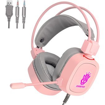 Homyl S100 Mikrofonlu 3.5 Mm Jak Kablolu Kulaklık Pembe