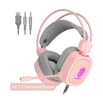 Homyl S100 Mikrofonlu 3.5 Mm Jak Kablolu Kulaklık Pembe