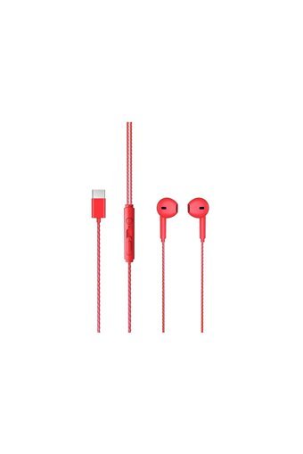 Lenovo Lecoo Eh104 Mikrofonlu Type C Kablolu Kulaklık Kırmızı