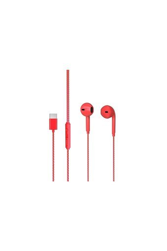 Lenovo Lecoo Eh104 Mikrofonlu Type C Kablolu Kulaklık Kırmızı