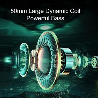 Joyroom Jr-Hg1 Mikrofonlu 3.5 Mm Jak Kablolu Kulaklık Siyah Yeşil