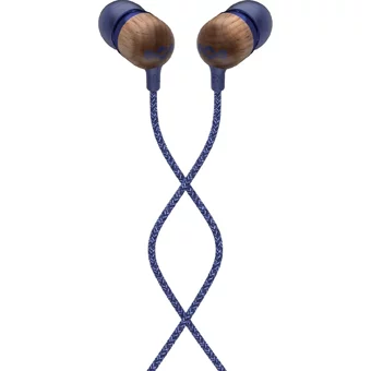 Marley Em-Je041 Silikonlu Mikrofonlu Örgülü 3.5 Mm Jak Kablolu Kulaklık Mavi