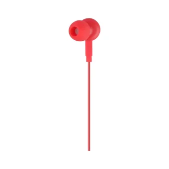 Mf Product Acoustic 0089 Silikonlu Mikrofonlu 3.5 Mm Jak Kablolu Kulaklık Kırmızı