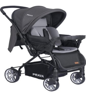Prava P11 Dream Plus Çift Yönlü Katlanabilir Travel Sistem Bebek Arabası Füme