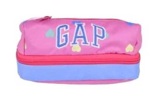 Gap 12829 Pembe Düz Bez Bölmeli Çift Gözlü Dikdörtgen Cüzdan Kalem Kutusu