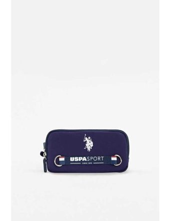 U.S. Polo Assn. PLKLK23260 Mor Düz Bez Bölmeli Çift Gözlü Dikdörtgen Cüzdan Kalem Kutusu