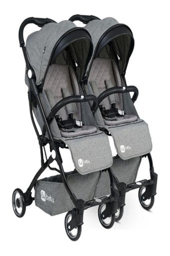 Peg Perego Pliko Mini Classico Twin Katlanabilir Tek Elle Kapanan 360 Derece Dönen Tam Yatar Puset Bebek Arabası Gri
