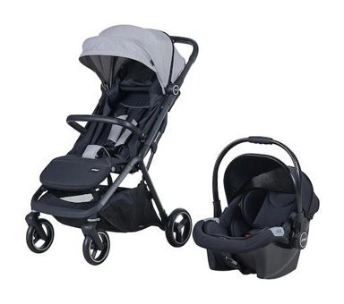 Prego Baby Smart Fold 2026T Katlanabilir Tek Elle Kapanan 360 Derece Dönen Tam Yatar Kabin Tipi Travel Sistem Bebek Arabası Gri