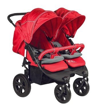 Sunny Baby 9027 Sweety Katlanabilir 360 Derece Dönen Tam Yatar Puset Bebek Arabası Kırmızı