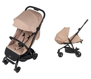 Anex E/Type Çift Yönlü Katlanabilir 360 Derece Dönen Tam Yatar Kabin Tipi Travel Sistem Bebek Arabası Gri