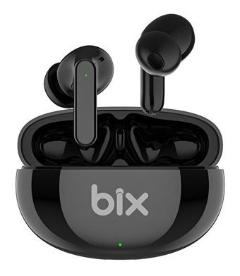 Bix Soundcraft TW1 ANC Android & iOS Uyumlu Su Geçirmez Tek Mikrofonlu 5.2 Silikonlu Gürültü Önleyicili Kablosuz Kulak İçi Bluetooth Kulaklık Siyah