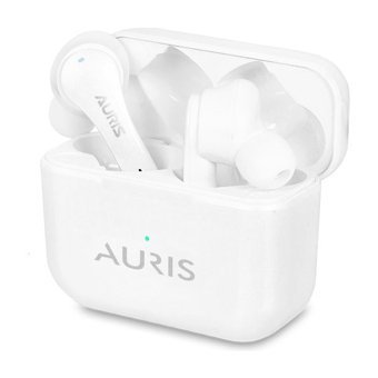 Auris Ars-Tw01 Android & iOS Uyumlu Su Geçirmez Tek Mikrofonlu 5.0 Silikonlu Gürültü Önleyicili Kablosuz Kulak İçi Bluetooth Kulaklık Beyaz