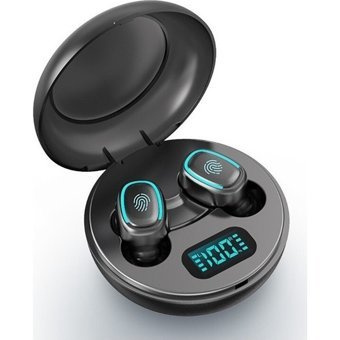 Ninglongrankai Android & iOS Uyumlu 5.1 Silikonlu Gürültü Önleyicili Kablosuz Kulak İçi Bluetooth Kulaklık Siyah