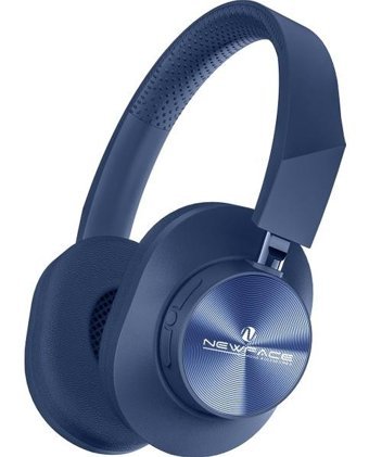 Newface LS-230 Android & iOS Uyumlu Tek Mikrofonlu Silikonsuz Kablosuz Kulak Üstü Bluetooth Kulaklık Lacivert