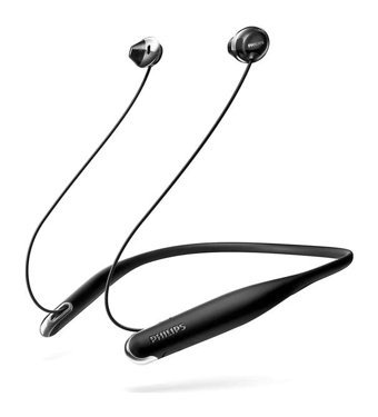 Philips SHB4205 Android Uyumlu 4.2 Silikonsuz Kablolu-Kablosuz Boyun Askılı Bluetooth Kulaklık Siyah