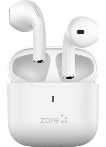Zore BTK-ZR71 Android & iOS Uyumlu Tek Mikrofonlu 5.3 Silikonsuz Kablosuz Kulak İçi Bluetooth Kulaklık Beyaz
