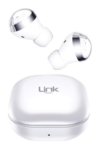 Linktech DOT6 Android-iOS-Mac-Windows Uyumlu 5.2 Silikonlu Kablosuz Kulak İçi Bluetooth Kulaklık Beyaz