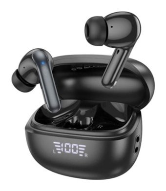 Hoco EQ5 5.3 Silikonlu Gürültü Önleyicili Kablosuz Kulak İçi Bluetooth Kulaklık Siyah