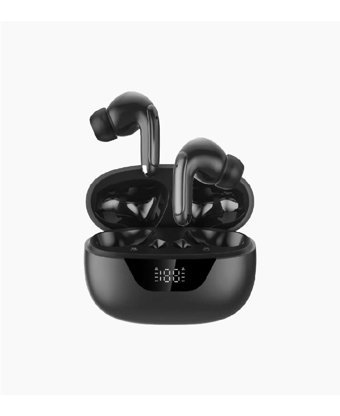 Linktech TW36 IPX4 Android-iOS-Mac-Windows Uyumlu Su Geçirmez 5.3 Silikonlu Kablosuz Kulak İçi Bluetooth Kulaklık Siyah