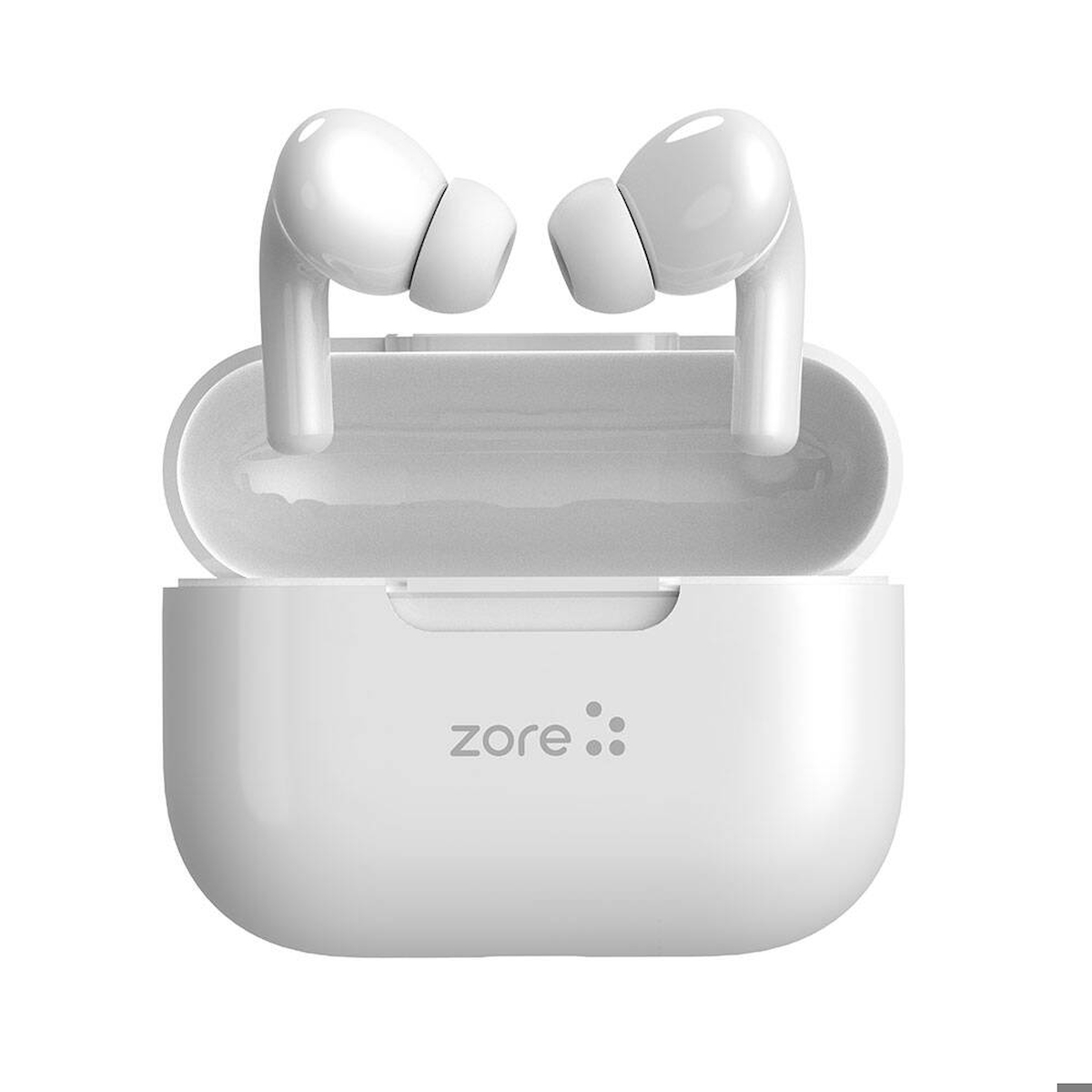 Zore BTK-ZR102 Android & iOS Uyumlu Çift Mikrofonlu 5.4 Silikonlu Gürültü Önleyicili Kablosuz Kulak İçi Bluetooth Kulaklık Beyaz