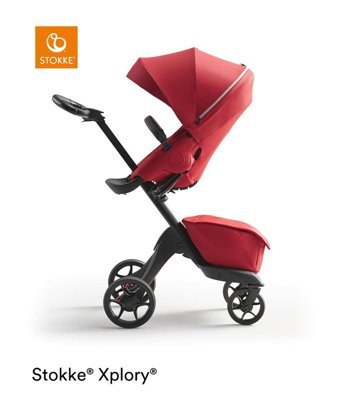 Stokke Xplory X Çift Yönlü Katlanabilir 360 Derece Dönen Tam Yatar Puset Bebek Arabası Bordo
