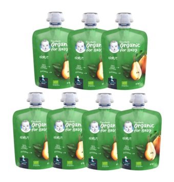 Gerber Organic for Baby Tahılsız Glutensiz Organik Armutlu Kaşık Maması 7x90 gr